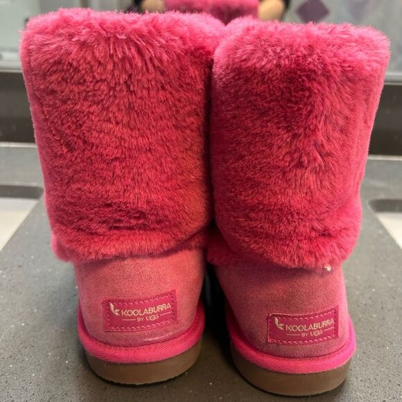 Girls' Koolaburra by UGG Aubrei short boots in a pink - Picture 4 of 10